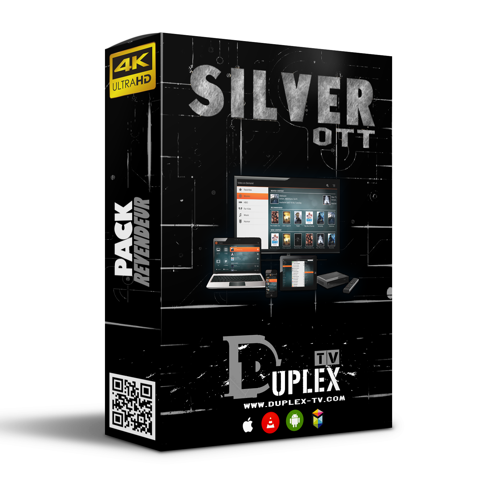 SILVER OTT IPTV Revendeur